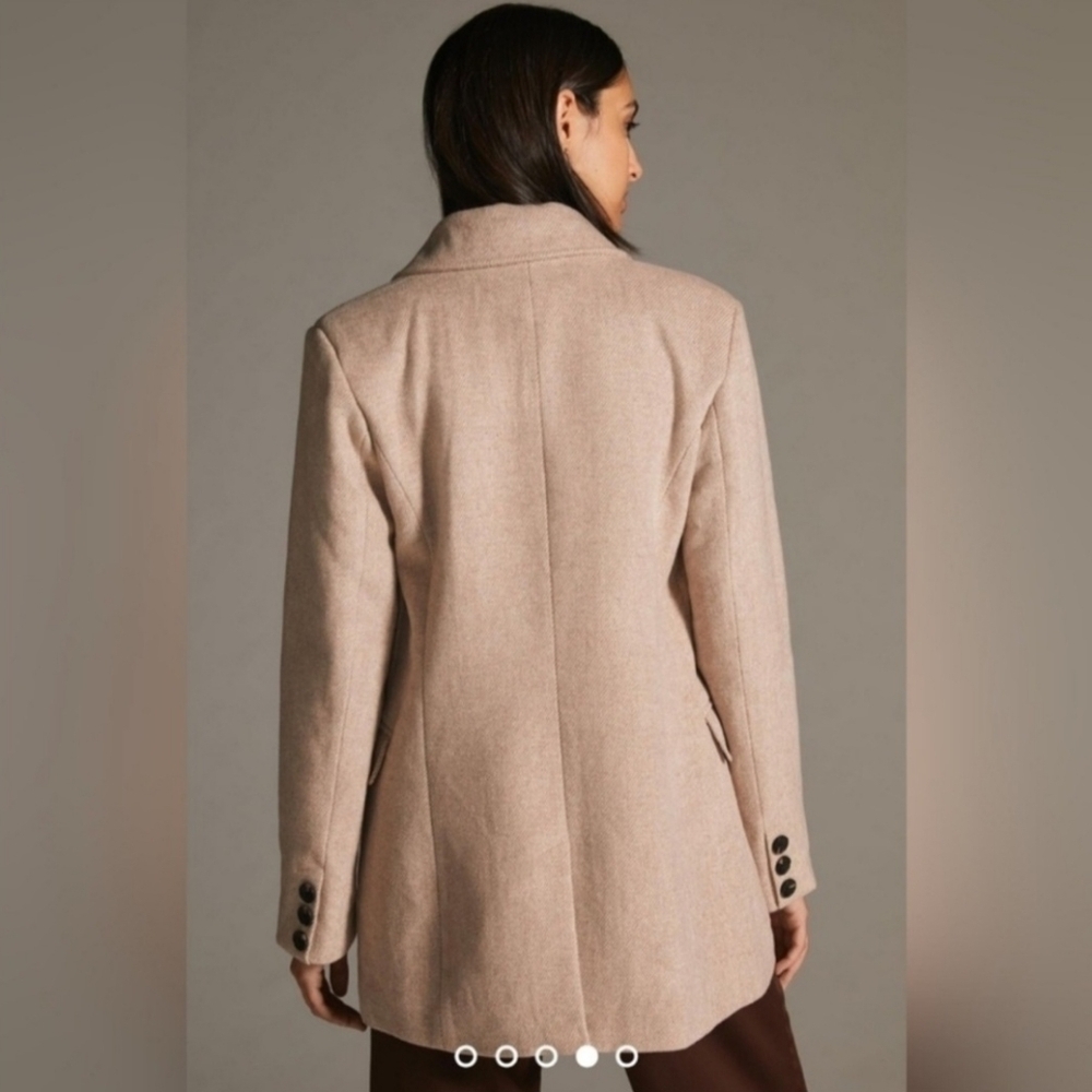 NWT Anthropologie Avec Les Filles Double-BreastedWoolCoat, Size XS - Picture 4 of 16